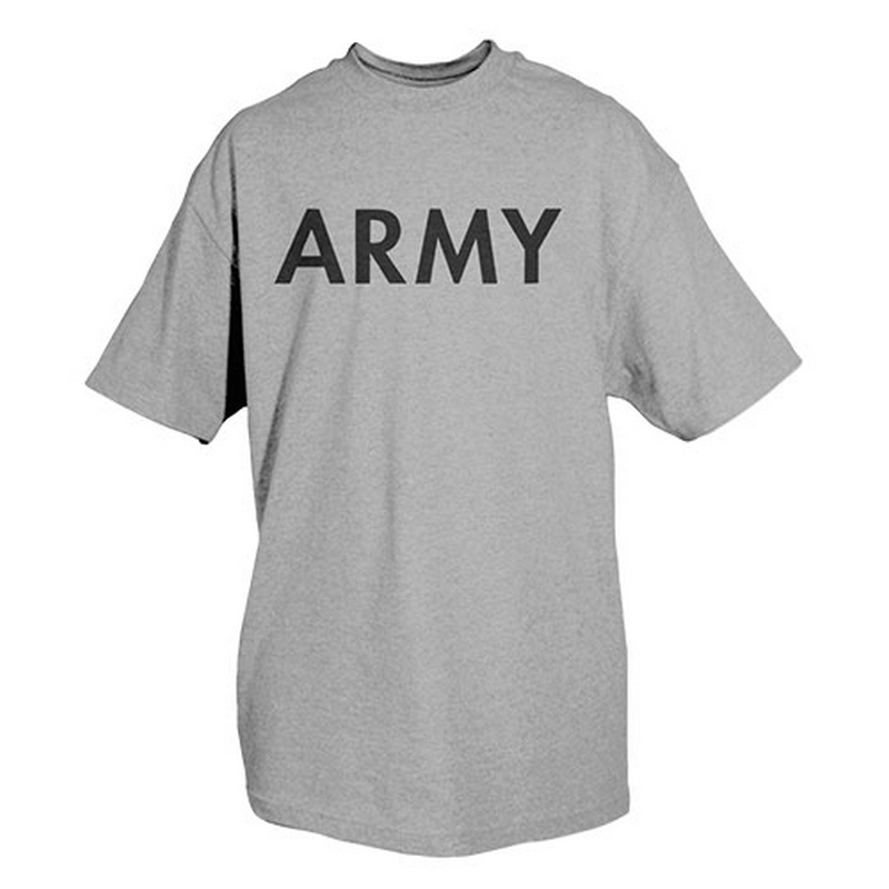 Men's Gray Army PT T-Shirt - Arvada Army Navy Surplus