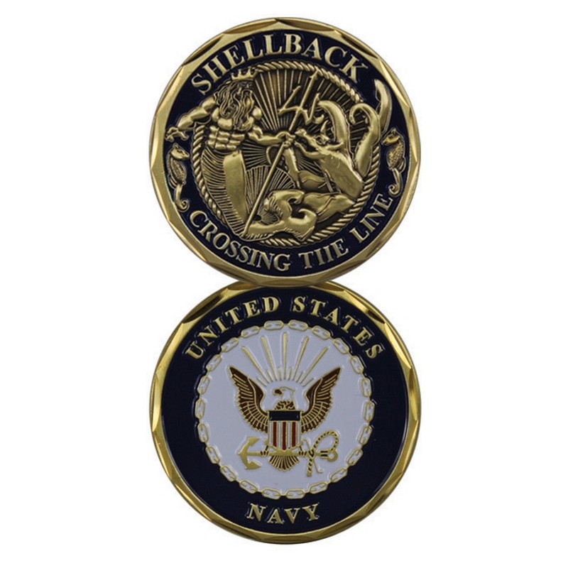Eagle Crest Shellback Challenge Coin Arvada Army Navy Surplus