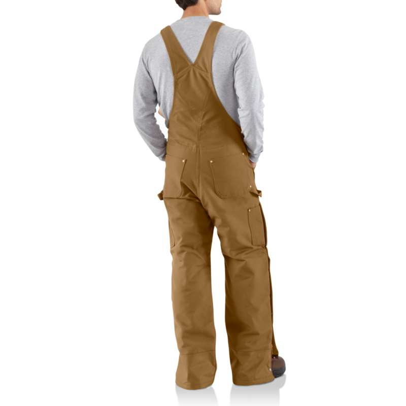 Carhartt Men's Quilt Lined Zip To Thigh Bib Overalls R41