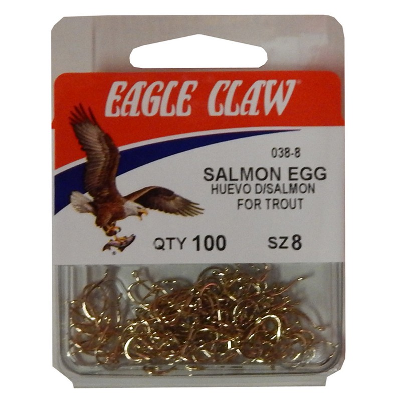 Salmon Egg Hooks Size 8 - 10 pack