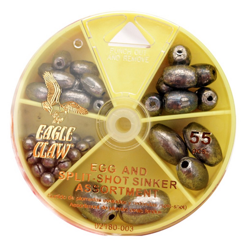 Eagle Claw Trout Assortmentフック、67 Piece - リール